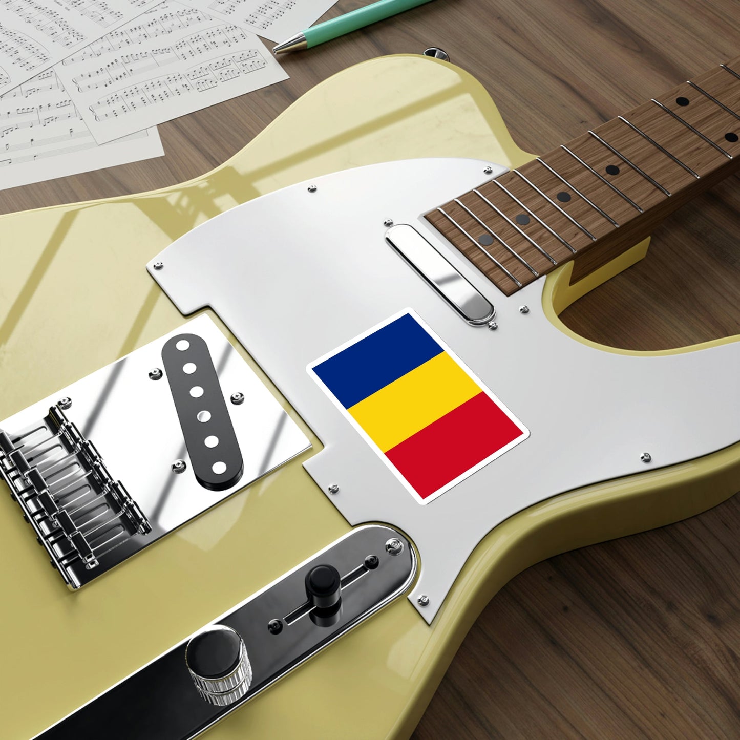 Flag of Romania STICKER Vinyl Die-Cut Decal-The Sticker Space