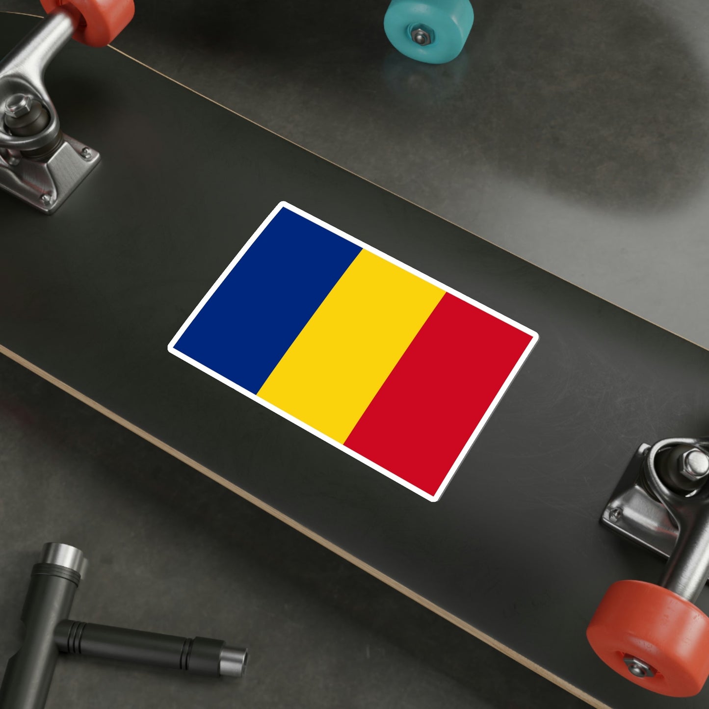 Flag of Romania STICKER Vinyl Die-Cut Decal-The Sticker Space