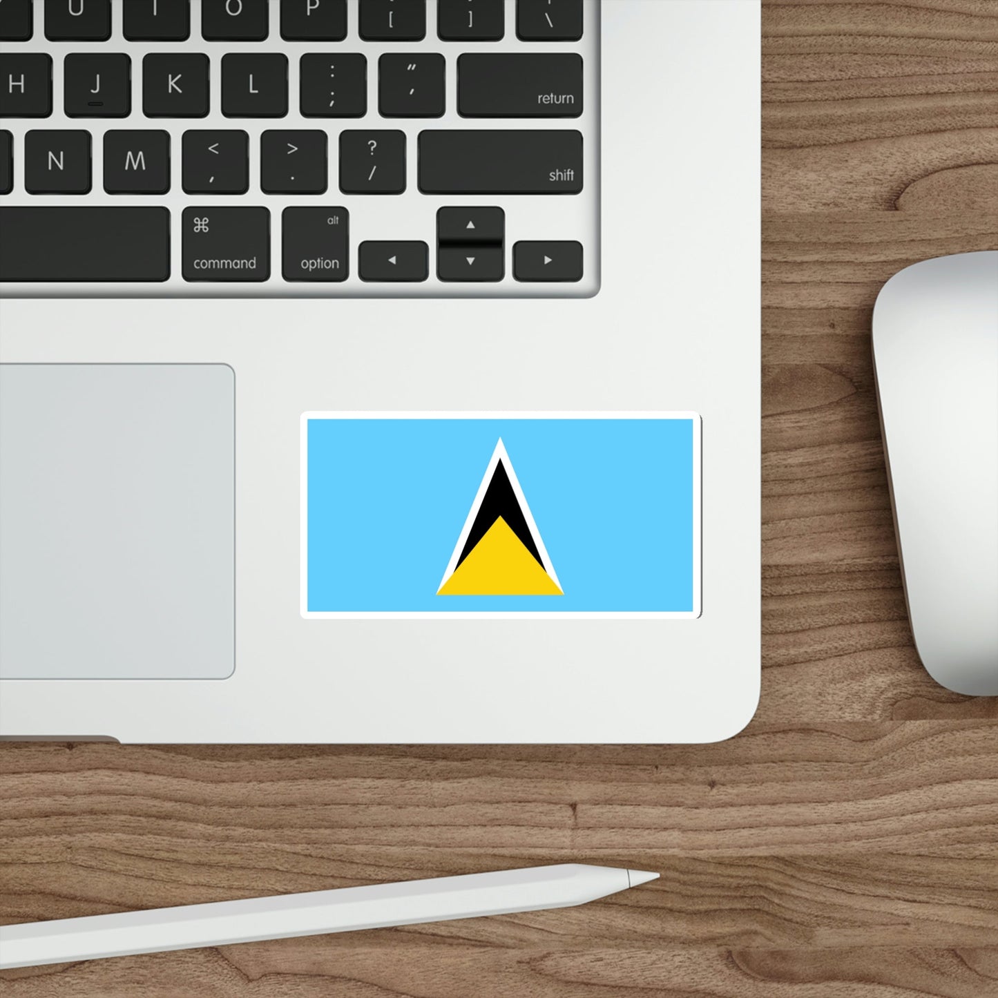 Flag of Saint Lucia STICKER Vinyl Die-Cut Decal-The Sticker Space