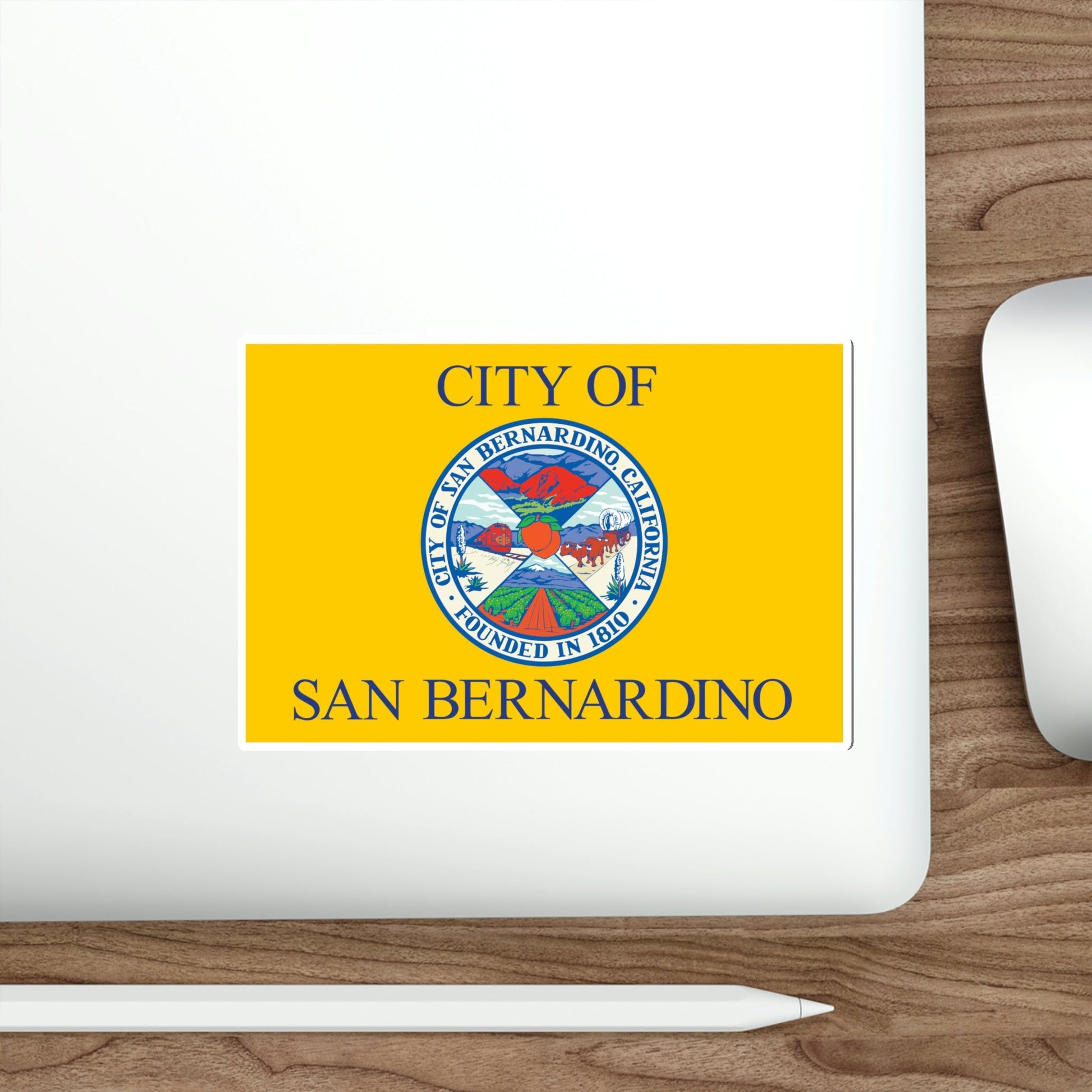 Flag of San Bernardino California USA STICKER Vinyl Die-Cut Decal-The Sticker Space