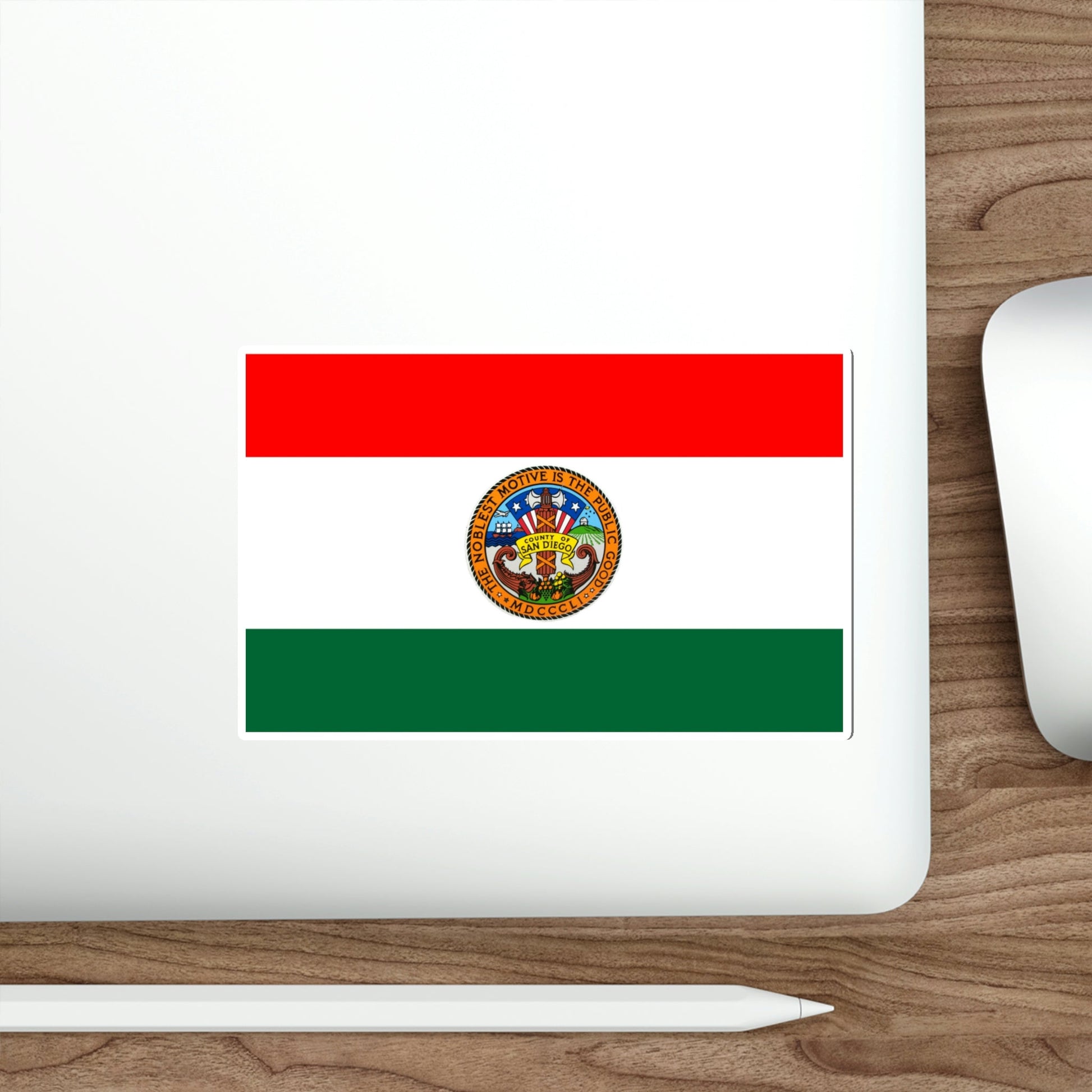 Flag of San Diego County California STICKER Vinyl Die-Cut Decal-The Sticker Space