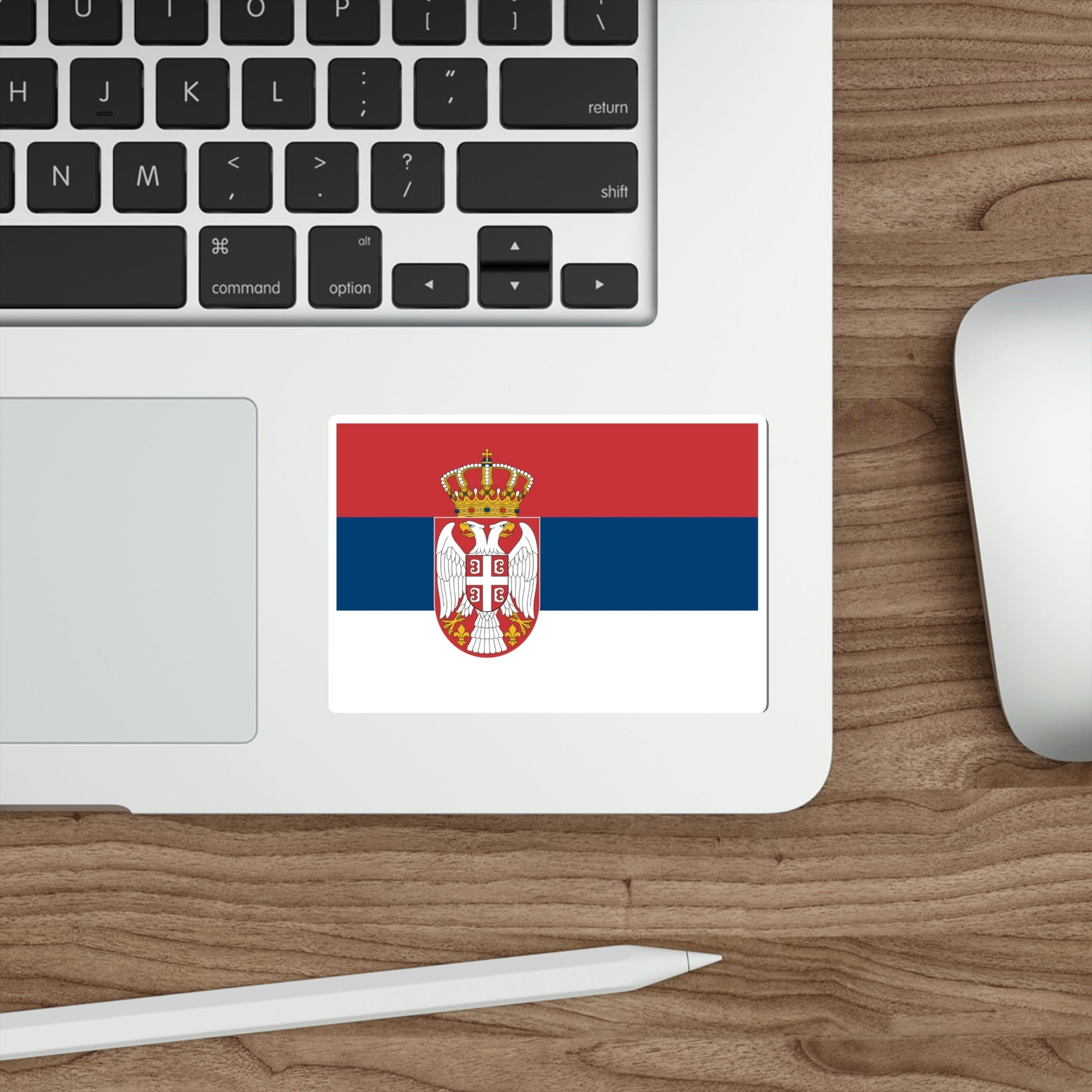 Flag of Serbia STICKER Vinyl Die-Cut Decal-The Sticker Space