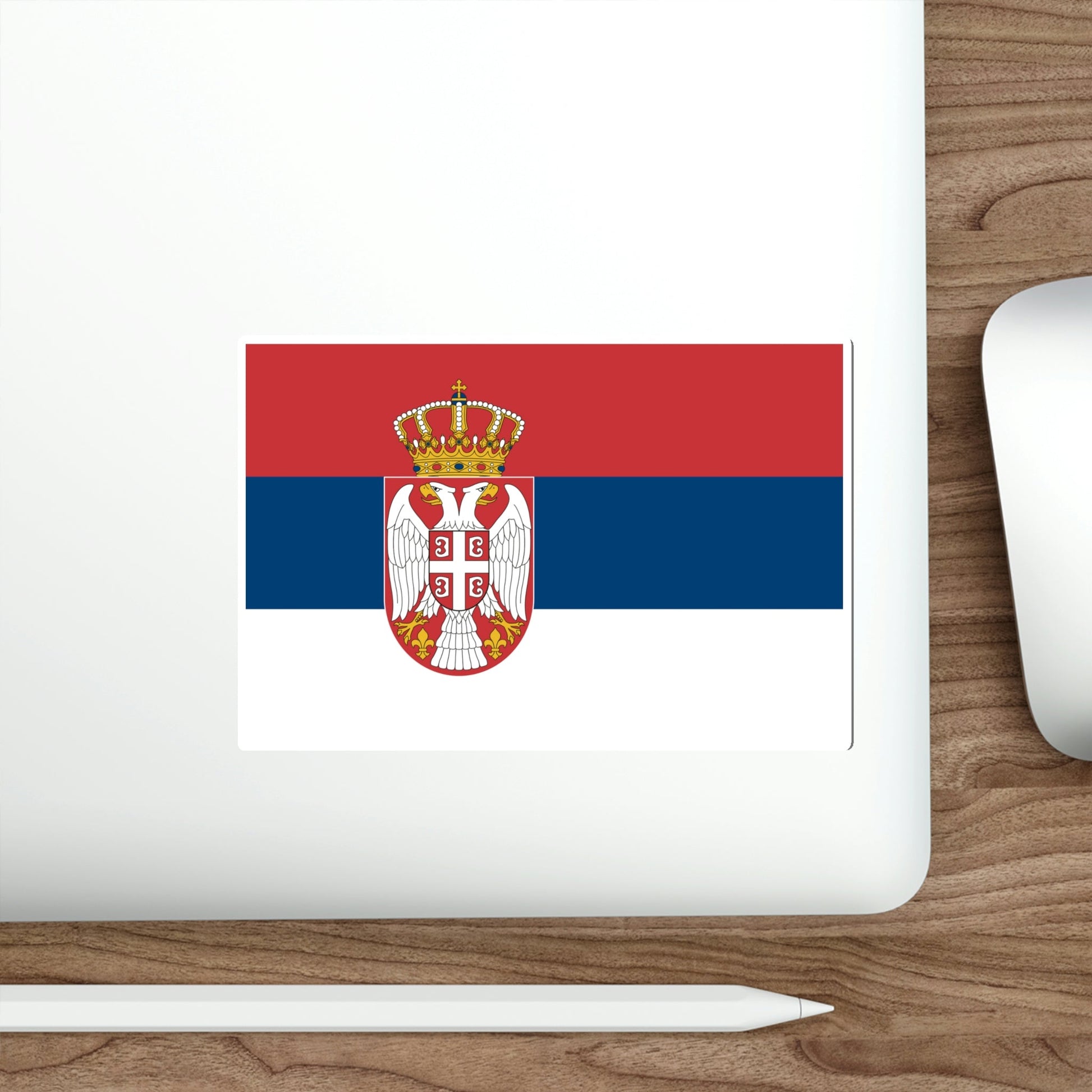 Flag of Serbia STICKER Vinyl Die-Cut Decal-The Sticker Space