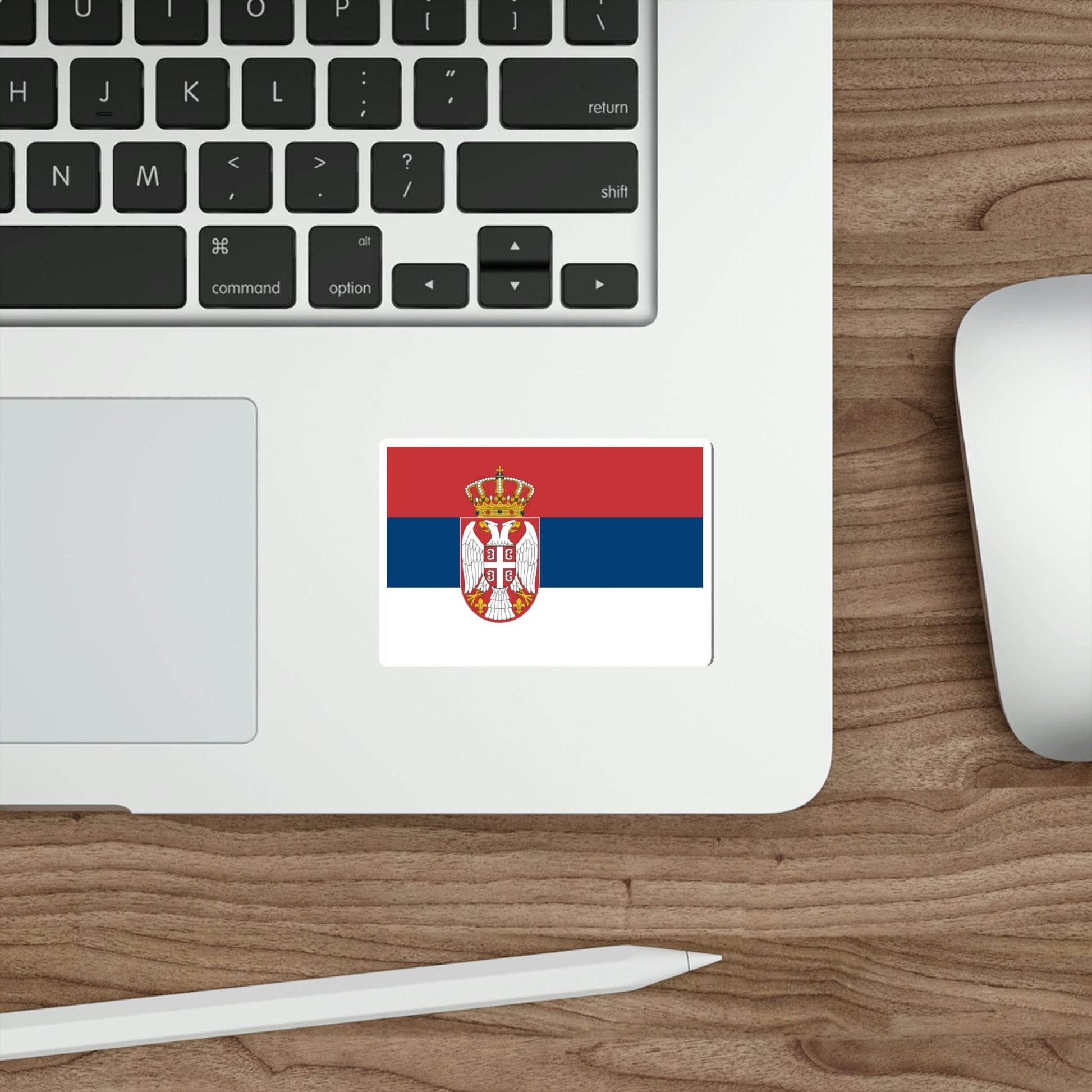 Flag of Serbia STICKER Vinyl Die-Cut Decal-The Sticker Space