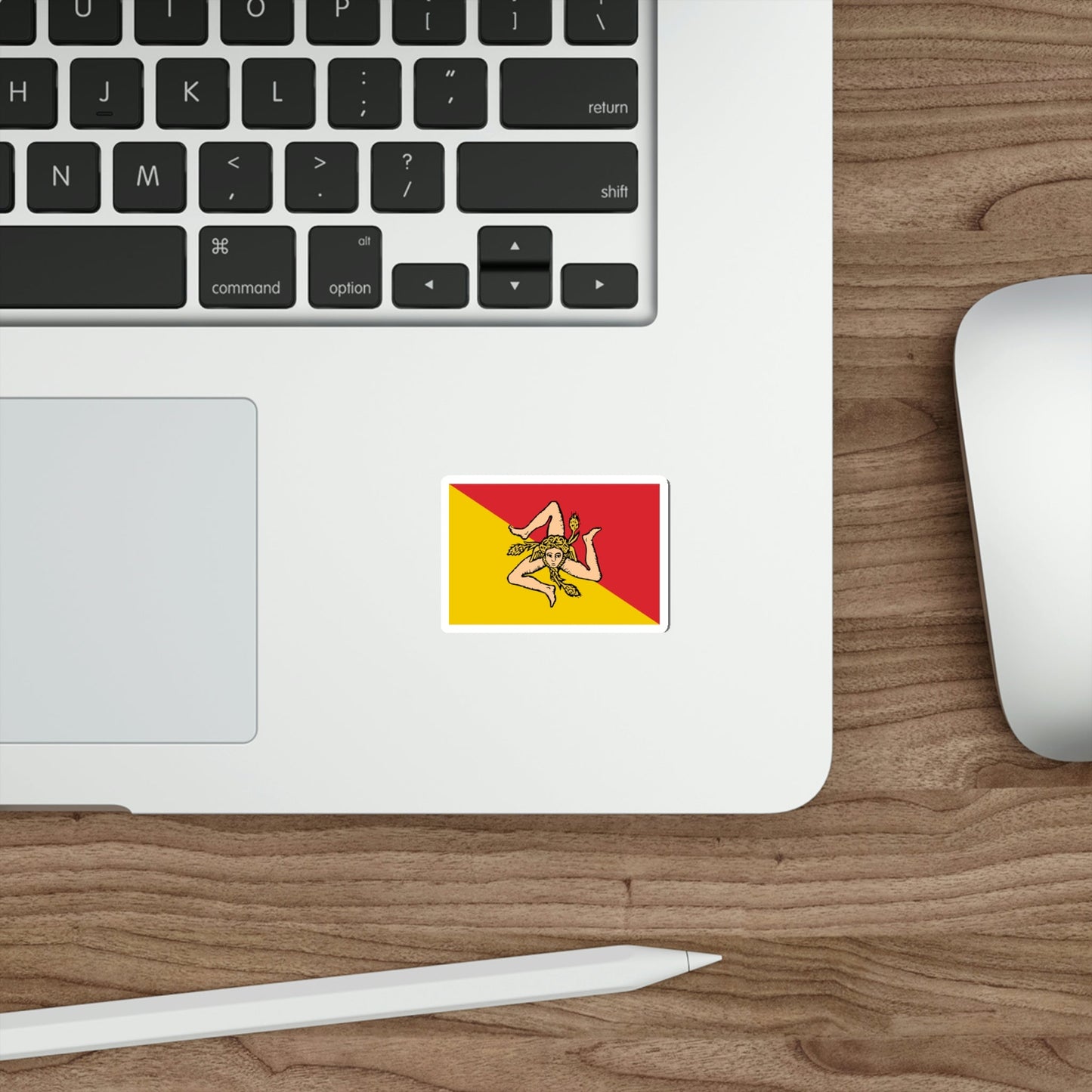 Flag of Sicily STICKER Vinyl Die-Cut Decal-The Sticker Space