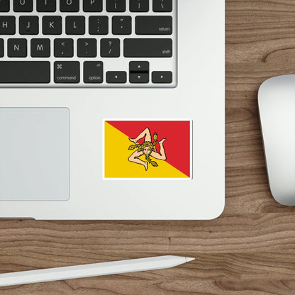 Flag of Sicily STICKER Vinyl Die-Cut Decal-The Sticker Space