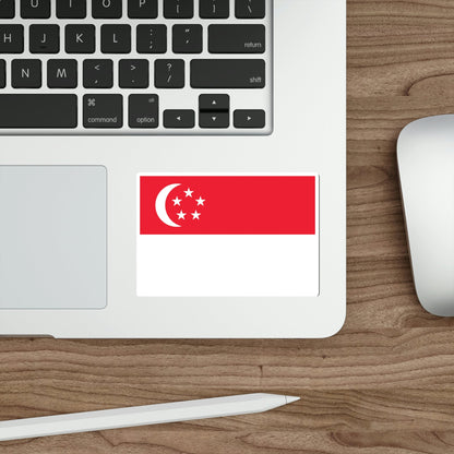 Flag of Singapore STICKER Vinyl Die-Cut Decal-The Sticker Space