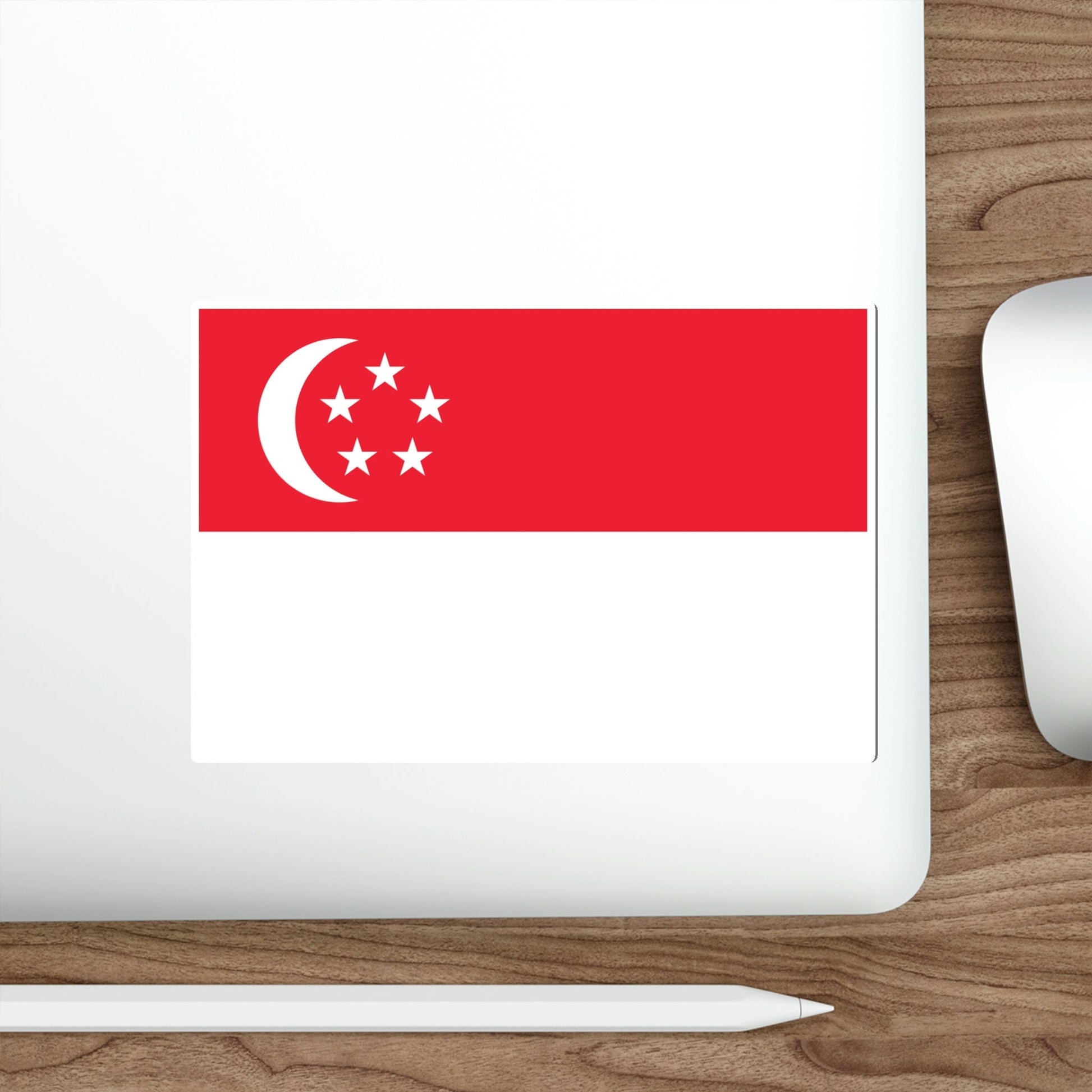 Flag of Singapore STICKER Vinyl Die-Cut Decal-The Sticker Space