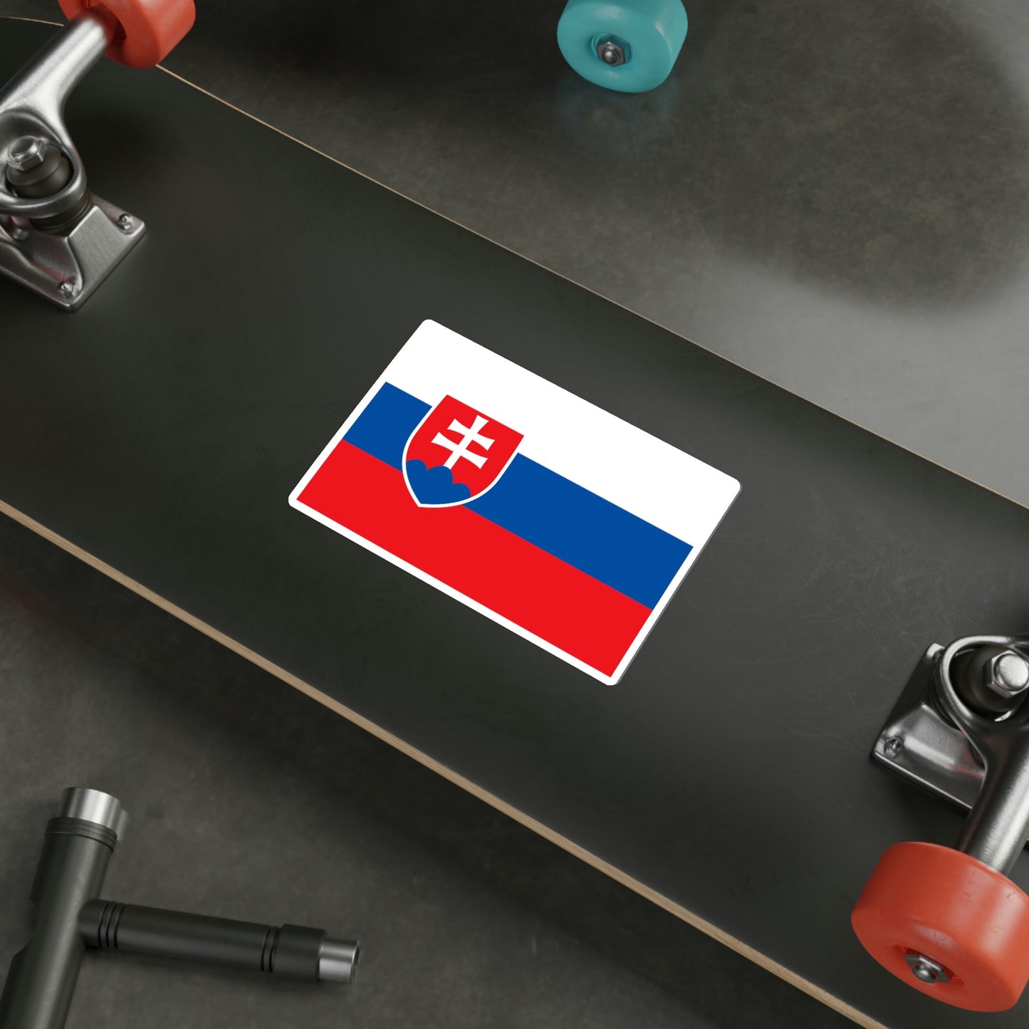 Flag of Slovakia STICKER Vinyl Die-Cut Decal-The Sticker Space