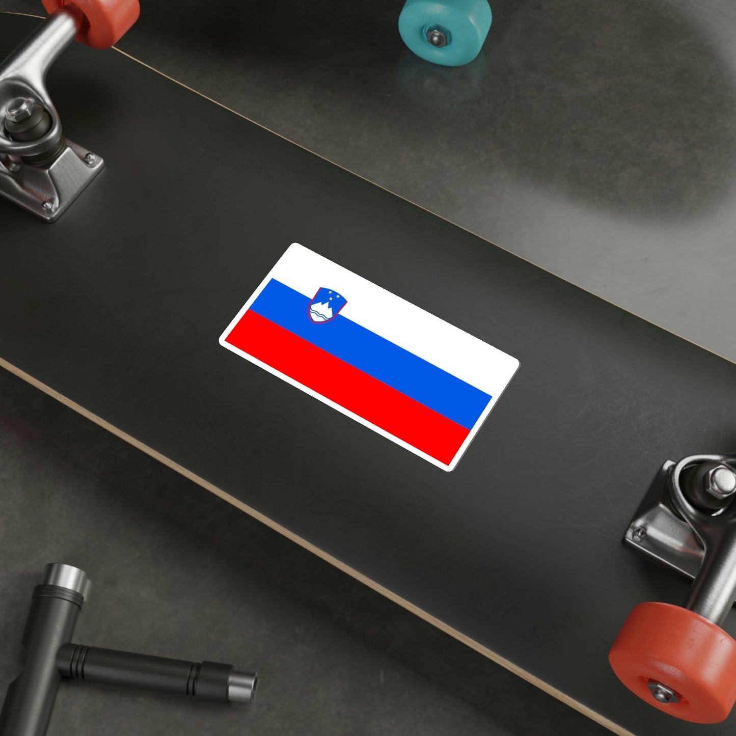 Flag of Slovenia STICKER Vinyl Die-Cut Decal-The Sticker Space