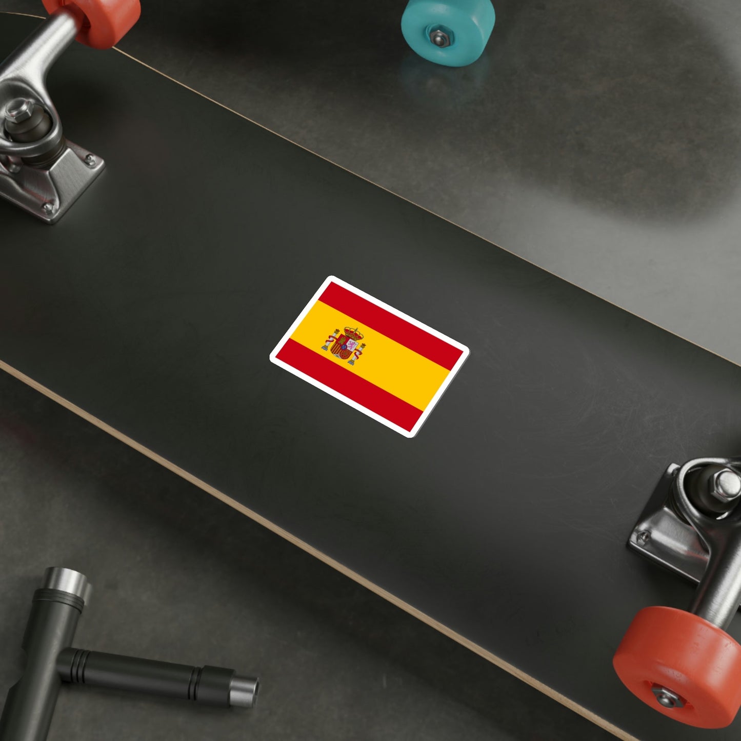 Flag of Spain STICKER Vinyl Die-Cut Decal-The Sticker Space