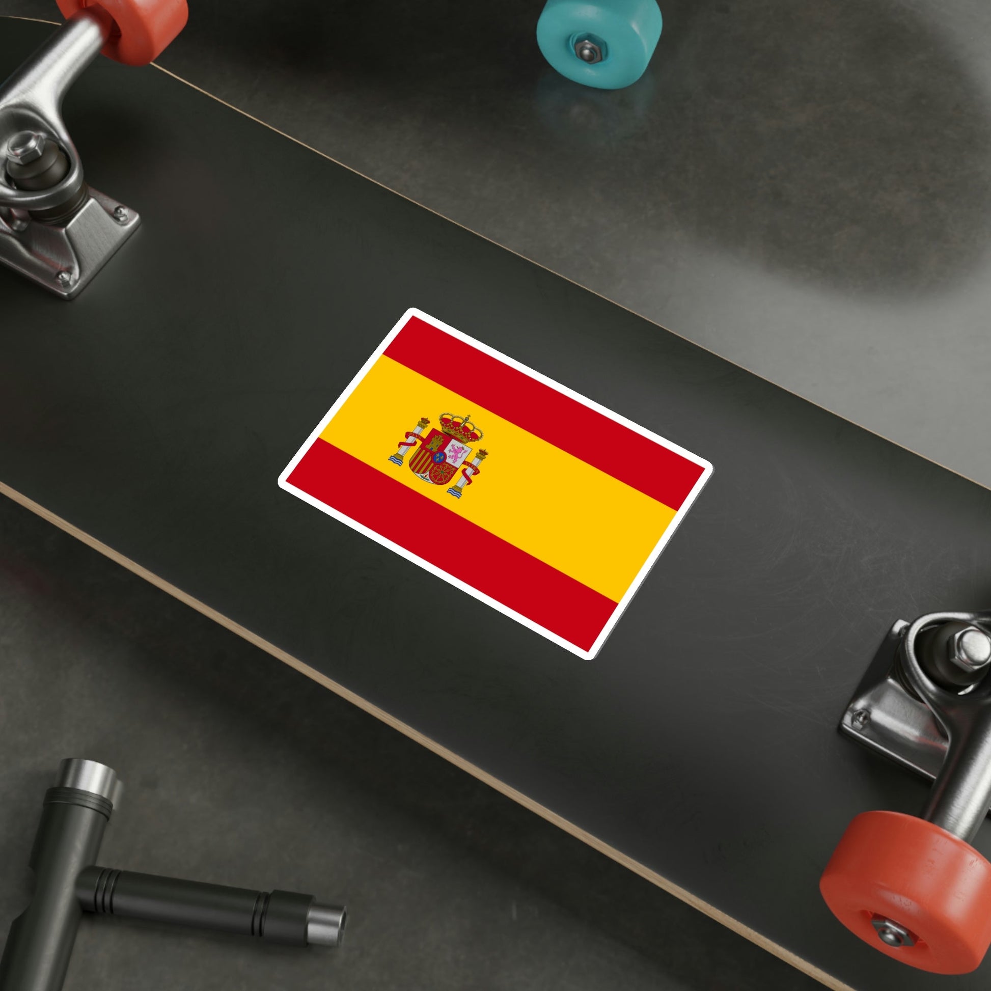 Flag of Spain STICKER Vinyl Die-Cut Decal-The Sticker Space