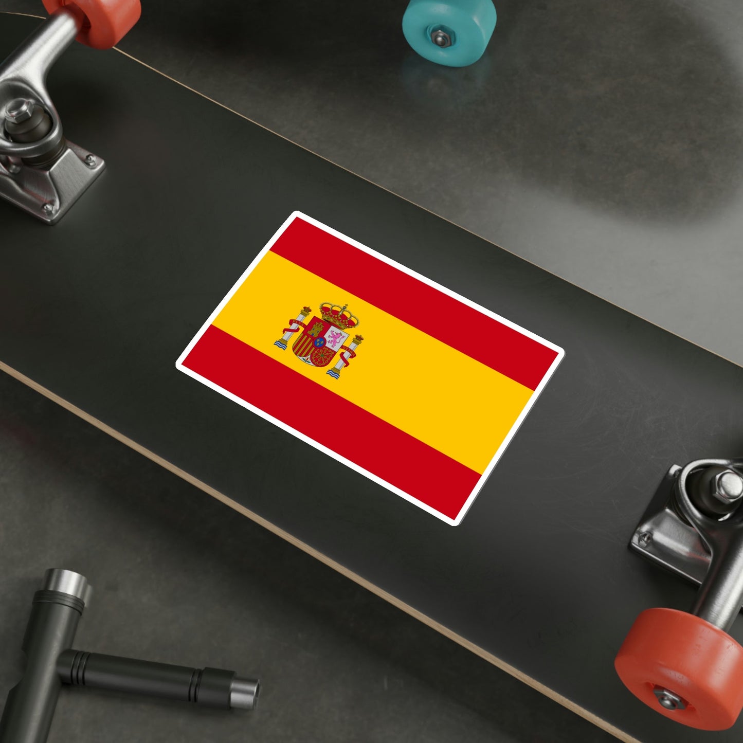 Flag of Spain STICKER Vinyl Die-Cut Decal-The Sticker Space