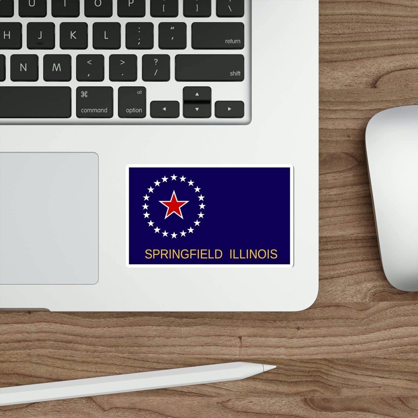 Flag of Springfield Illinois USA STICKER Vinyl Die-Cut Decal-The Sticker Space