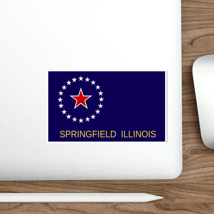 Flag of Springfield Illinois USA STICKER Vinyl Die-Cut Decal-The Sticker Space