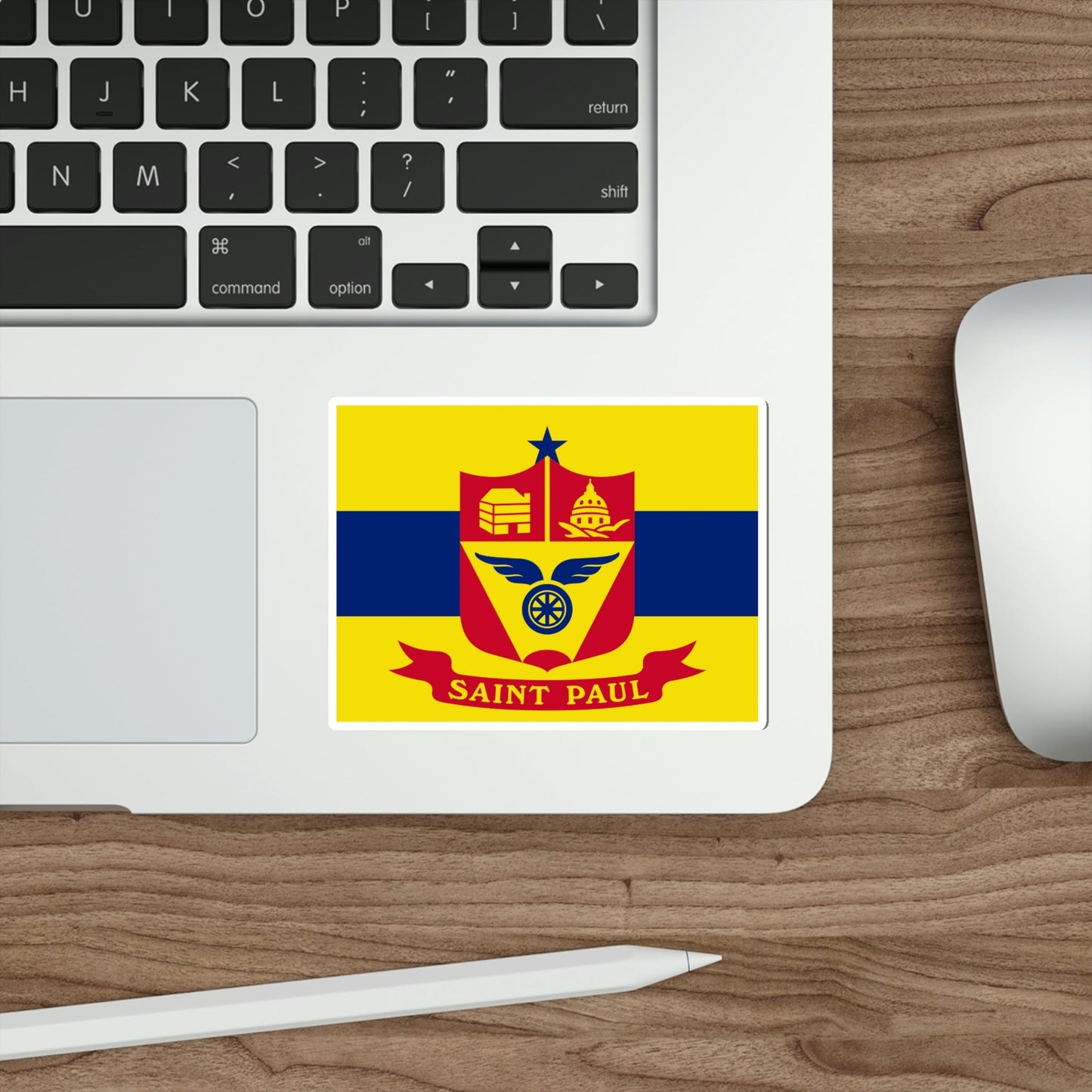 Flag of St. Paul Minnesota USA STICKER Vinyl Die-Cut Decal-The Sticker Space