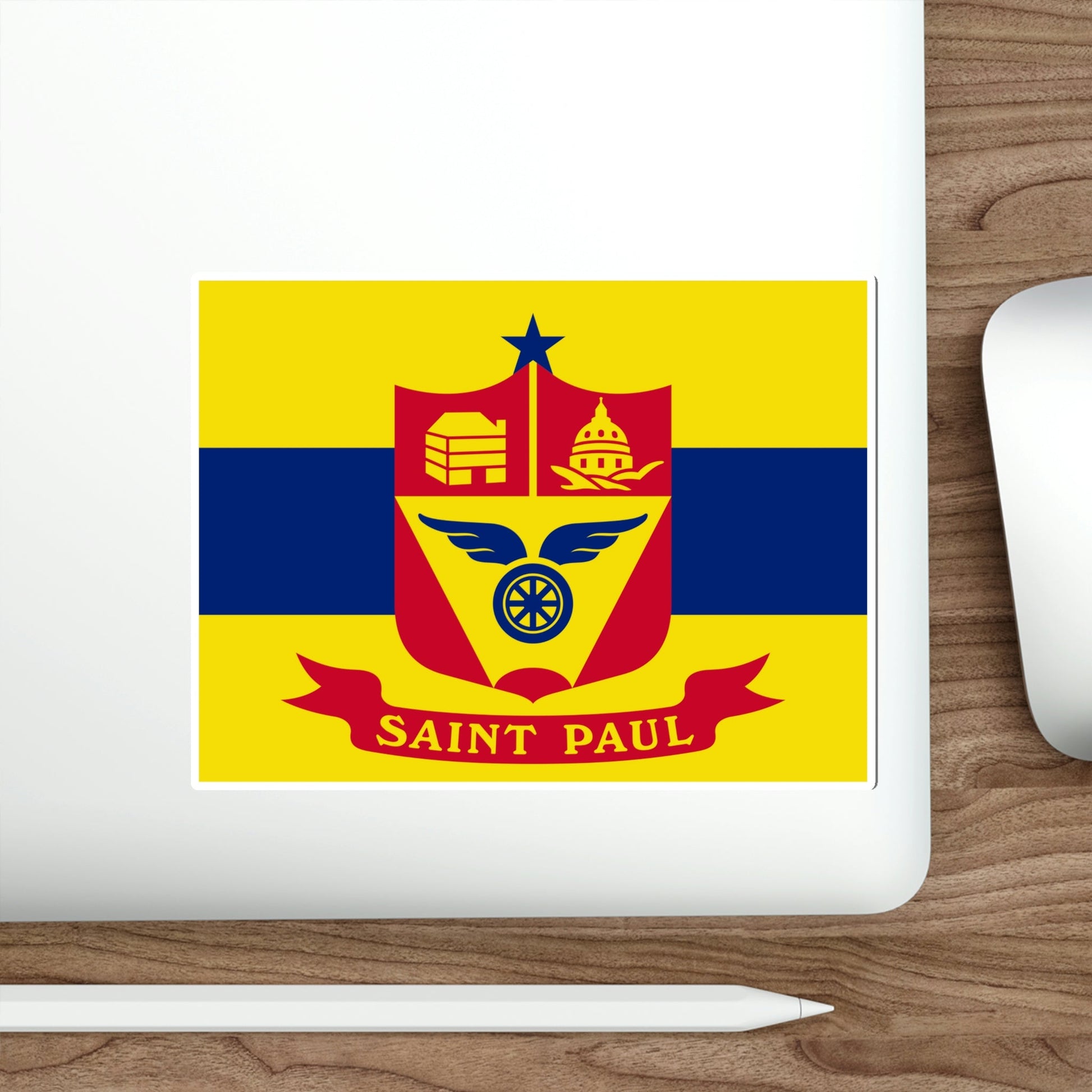 Flag of St. Paul Minnesota USA STICKER Vinyl Die-Cut Decal-The Sticker Space