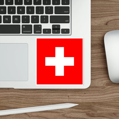 Flag of Switzerland STICKER Vinyl Die-Cut Decal-The Sticker Space