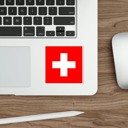 Flag of Switzerland STICKER Vinyl Die-Cut Decal-The Sticker Space