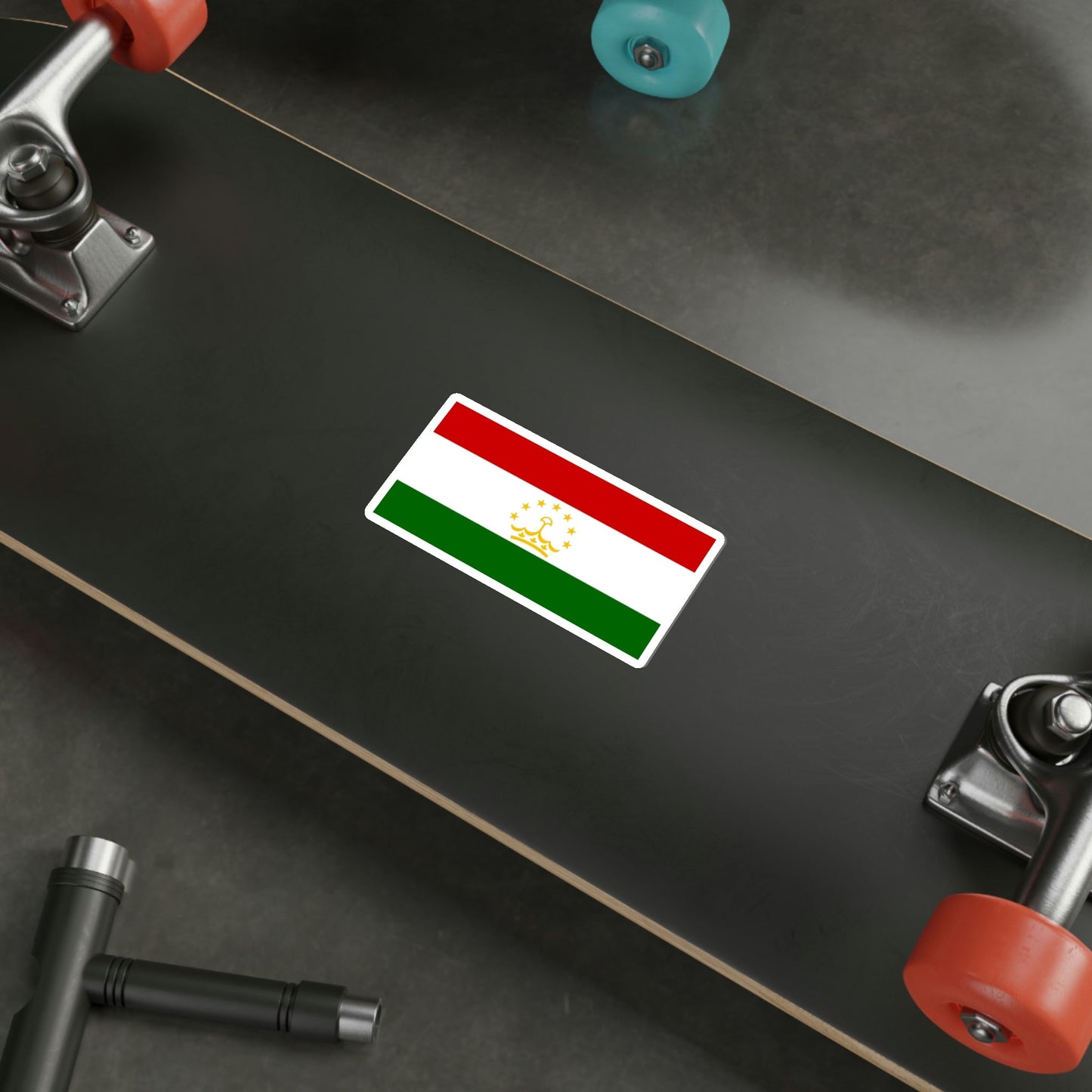 Flag of Tajikistan STICKER Vinyl Die-Cut Decal-The Sticker Space