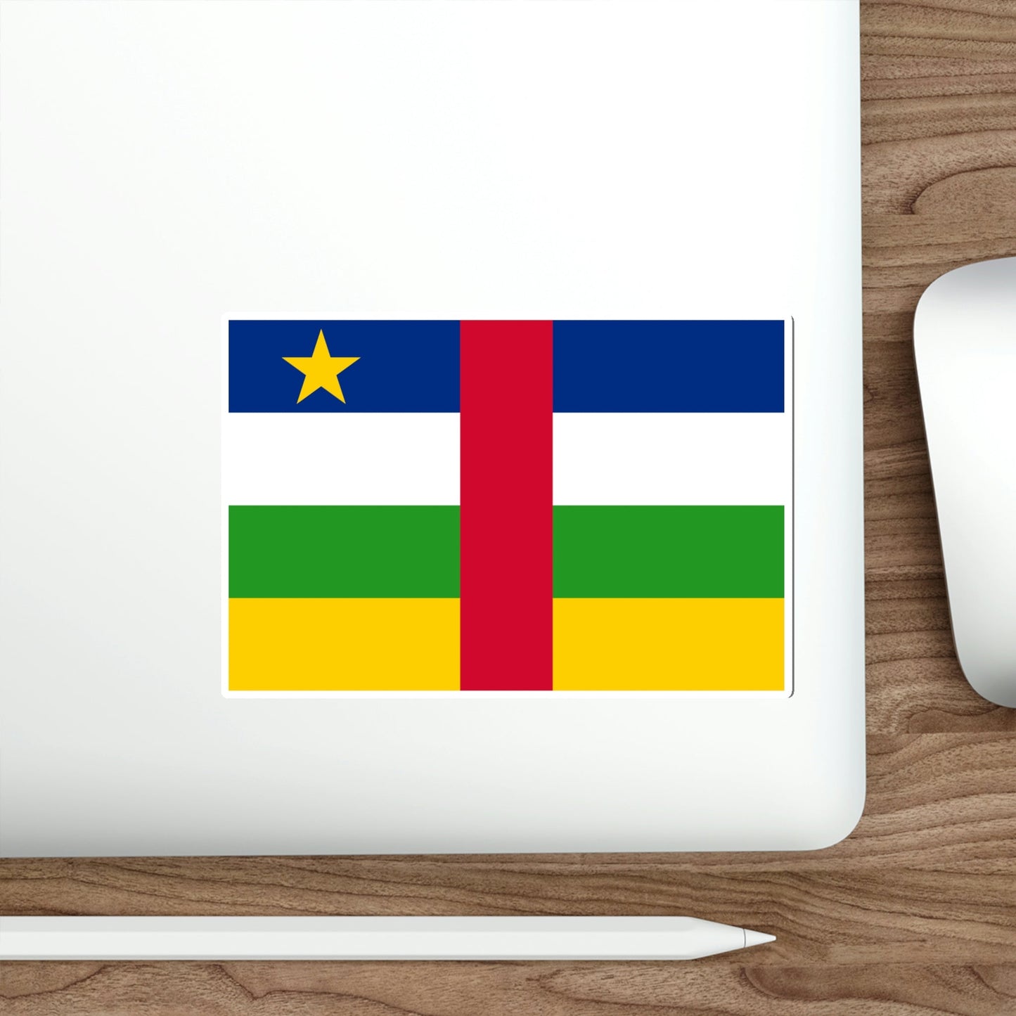 Flag of the Central African Republic STICKER Vinyl Die-Cut Decal-The Sticker Space