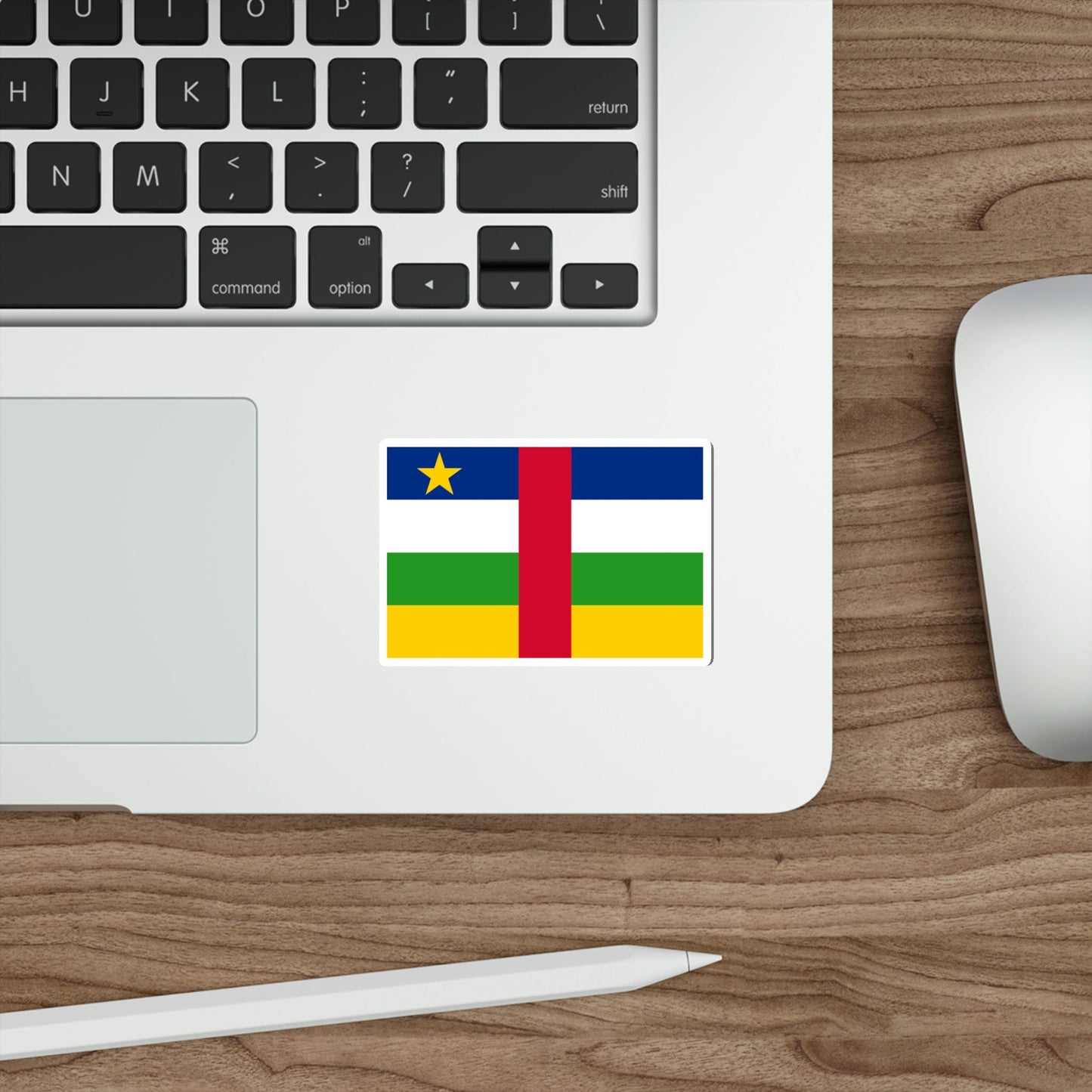 Flag of the Central African Republic STICKER Vinyl Die-Cut Decal-The Sticker Space