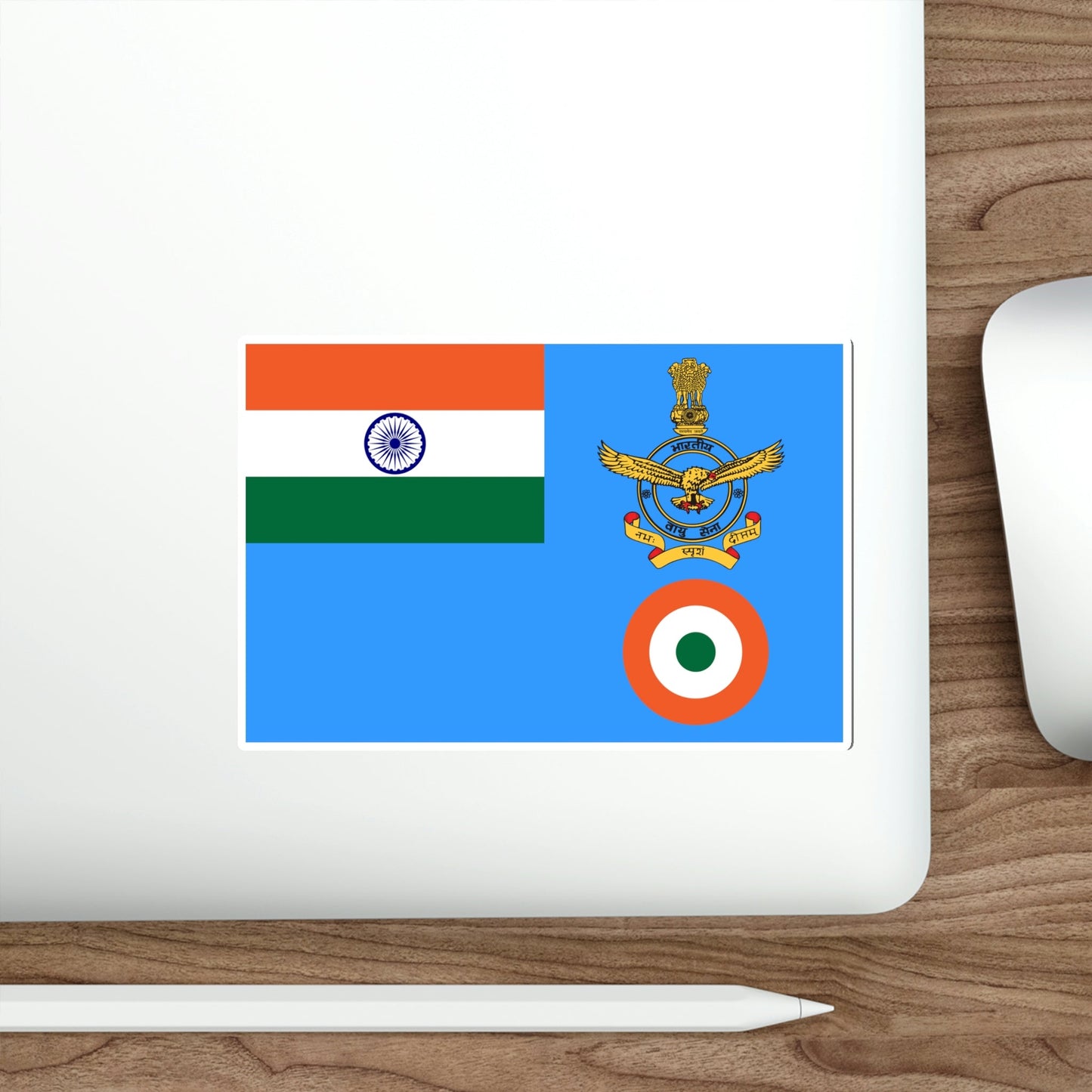 Flag of the Chief of Air Staff and Air Chief Marshal of the Indian Air Force (India) STICKER Vinyl Die-Cut Decal-The Sticker Space