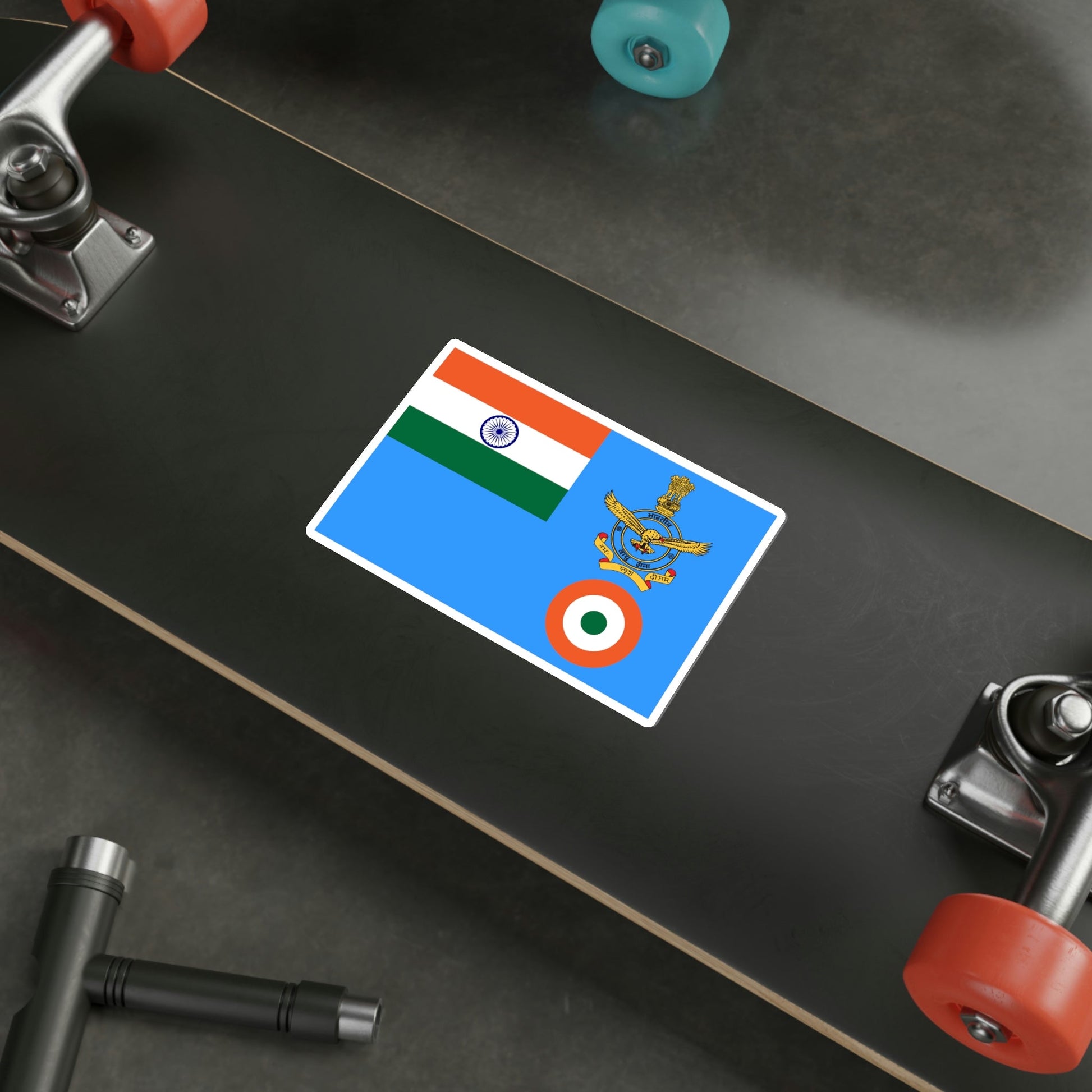 Flag of the Chief of Air Staff and Air Chief Marshal of the Indian Air Force (India) STICKER Vinyl Die-Cut Decal-The Sticker Space