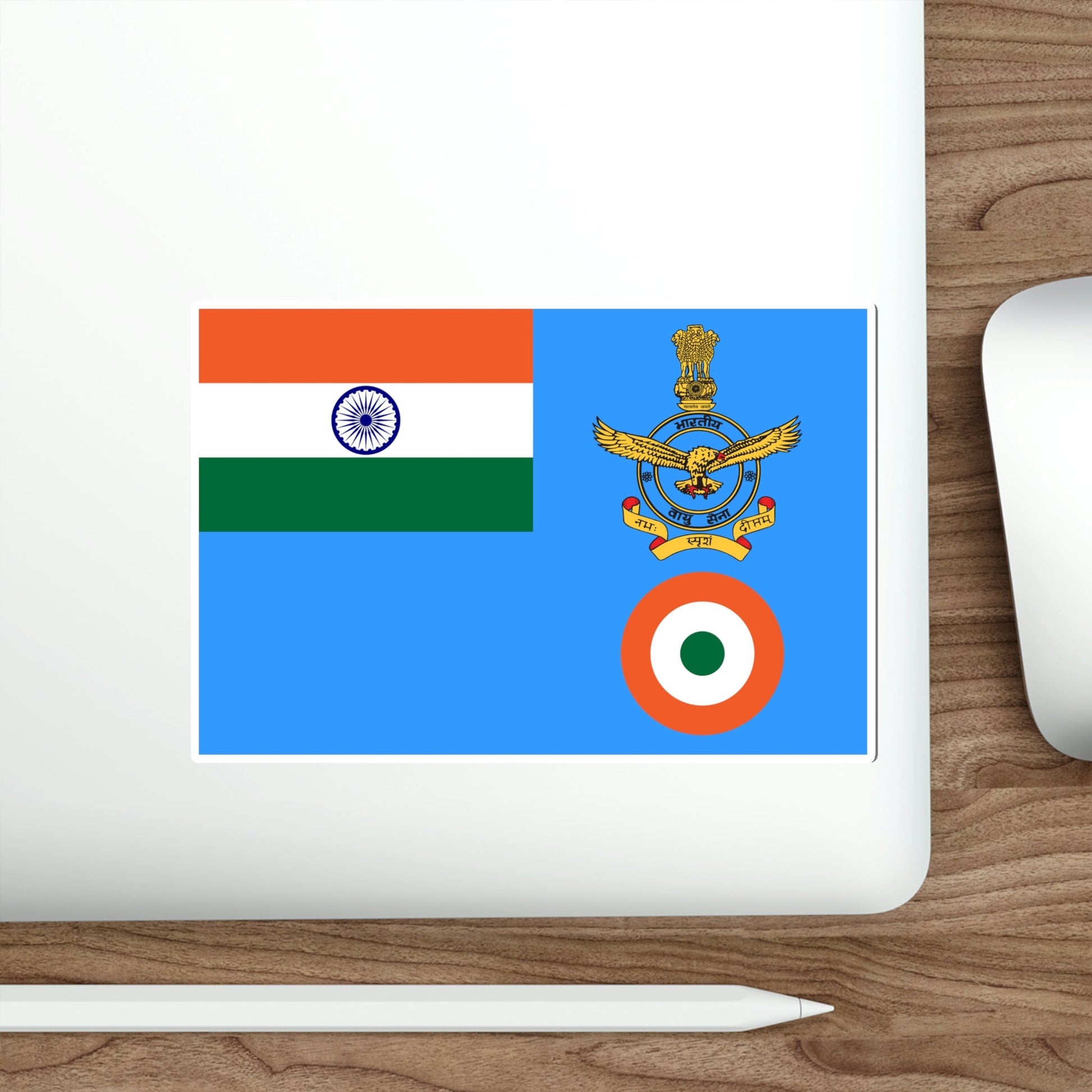 Flag of the Chief of Air Staff and Air Chief Marshal of the Indian Air Force (India) STICKER Vinyl Die-Cut Decal-The Sticker Space