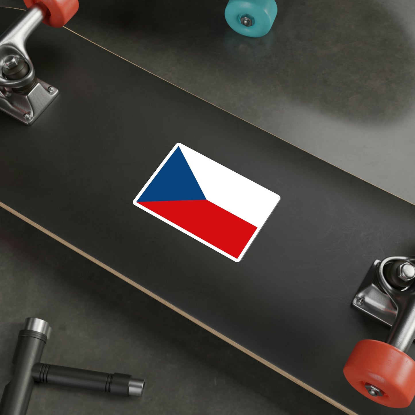 Flag of the Czech Republic STICKER Vinyl Die-Cut Decal-The Sticker Space