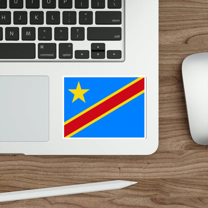 Flag of the Democratic Republic of the Congo STICKER Vinyl Die-Cut Decal-The Sticker Space