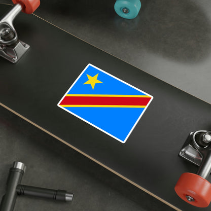 Flag of the Democratic Republic of the Congo STICKER Vinyl Die-Cut Decal-The Sticker Space