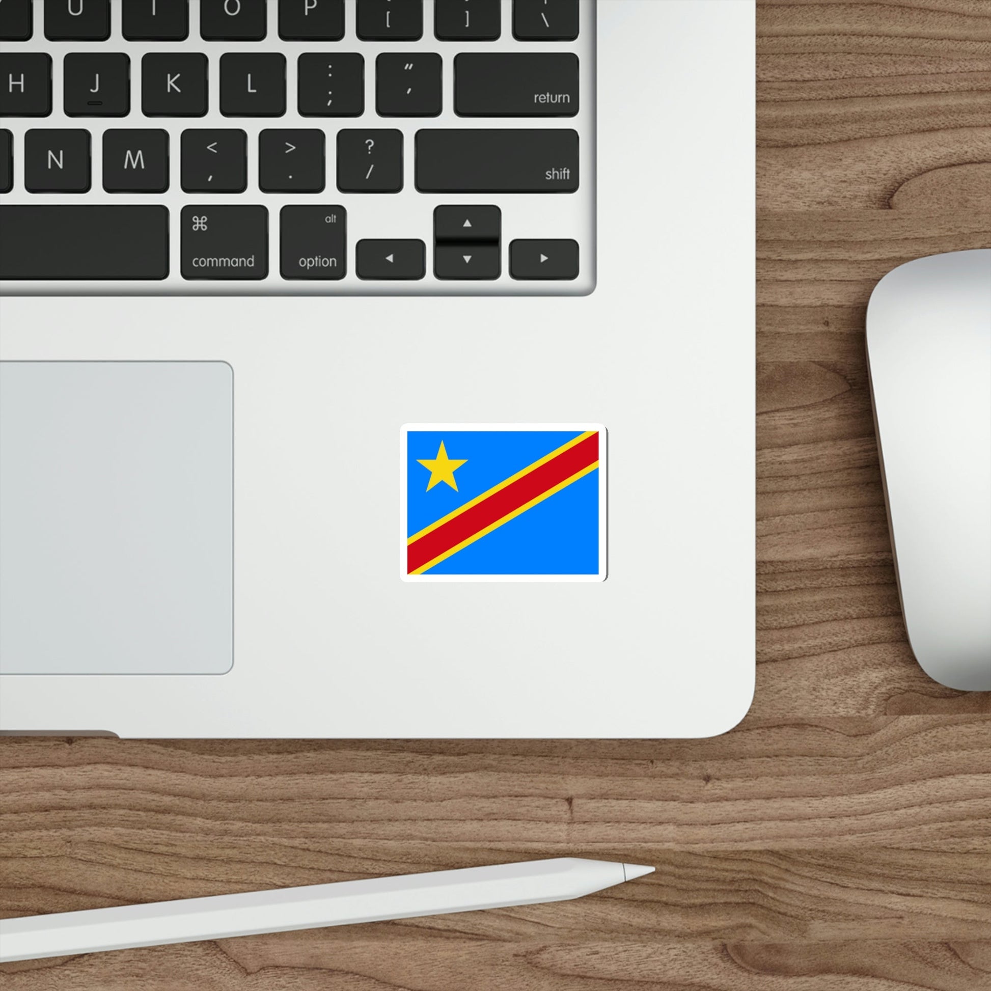 Flag of the Democratic Republic of the Congo STICKER Vinyl Die-Cut Decal-The Sticker Space