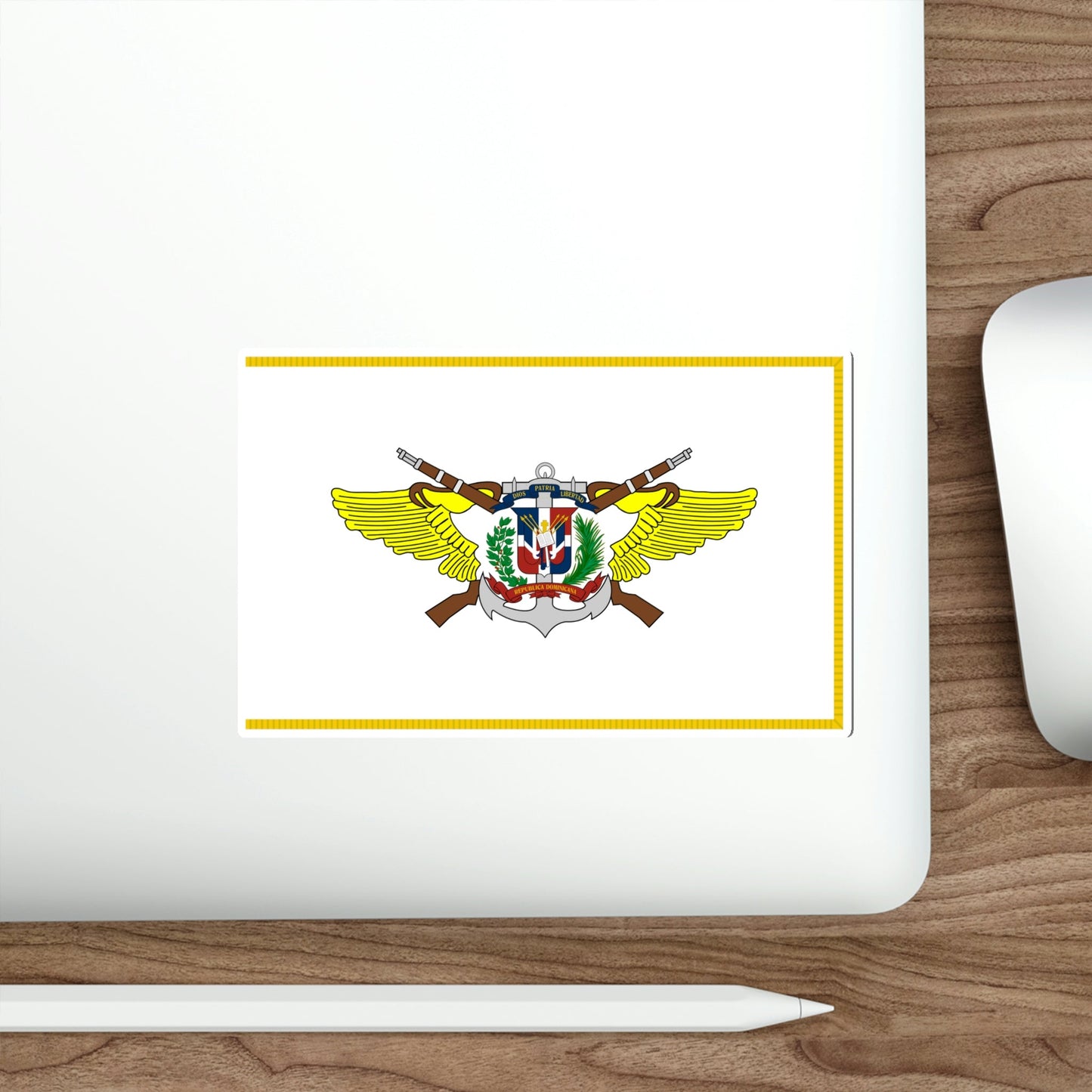 Flag of the Dominican Armed Forces STICKER Vinyl Die-Cut Decal-The Sticker Space