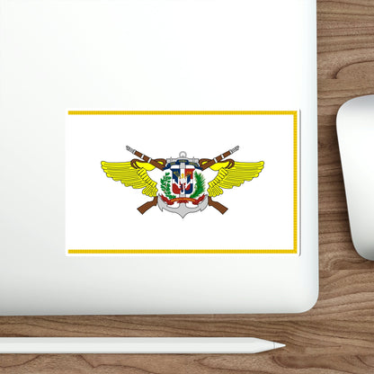 Flag of the Dominican Armed Forces STICKER Vinyl Die-Cut Decal-The Sticker Space