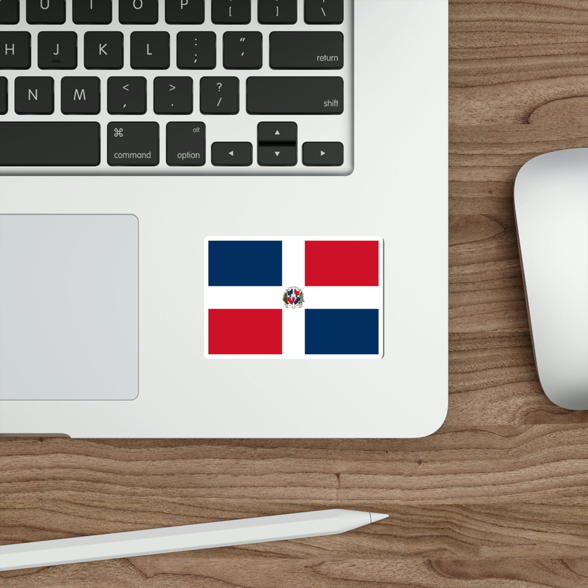 Flag of the Dominican First Republic STICKER Vinyl Die-Cut Decal-The Sticker Space