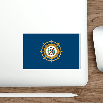 Flag of the Dominican Port Authority STICKER Vinyl Die-Cut Decal-The Sticker Space