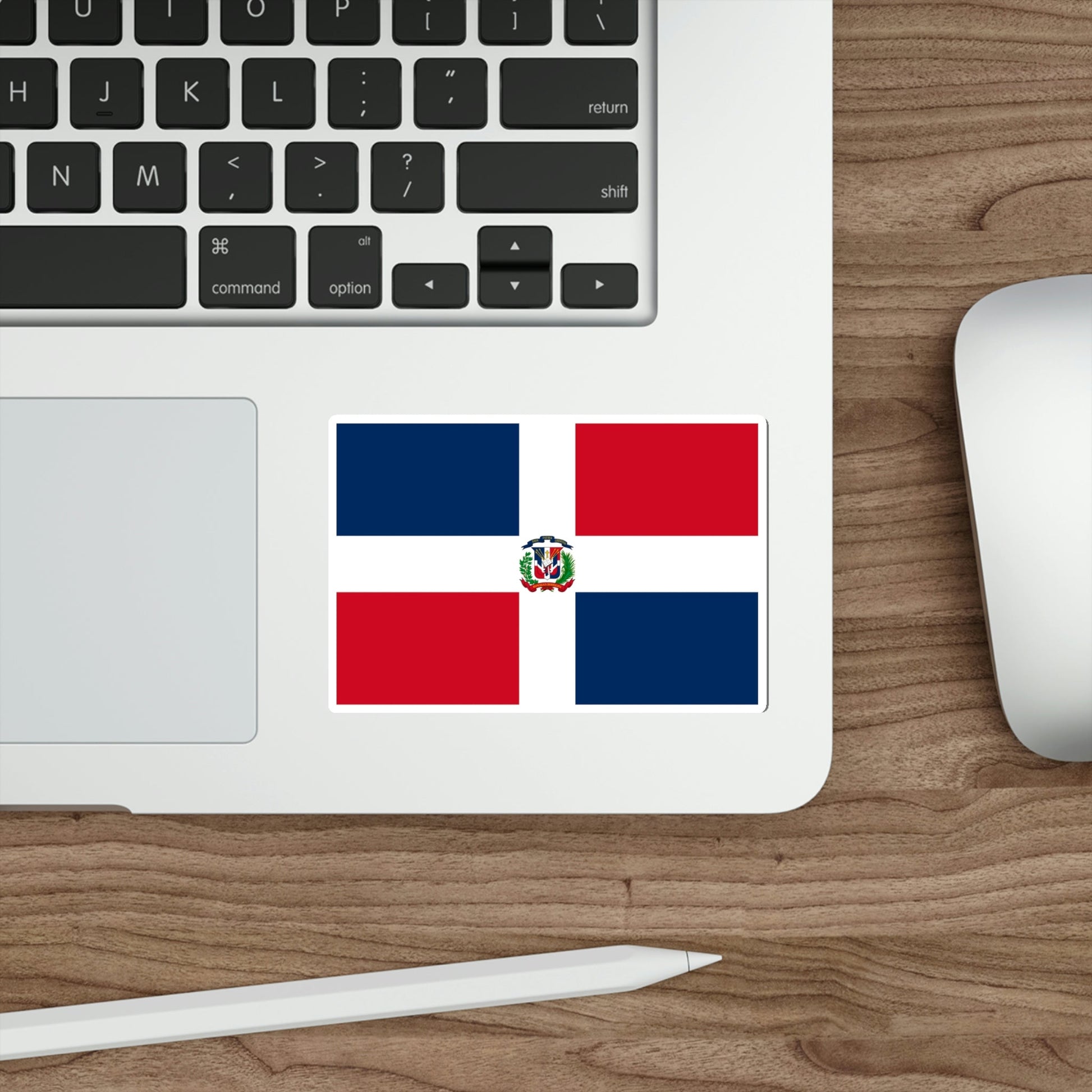 Flag of the Dominican Republic STICKER Vinyl Die-Cut Decal-The Sticker Space