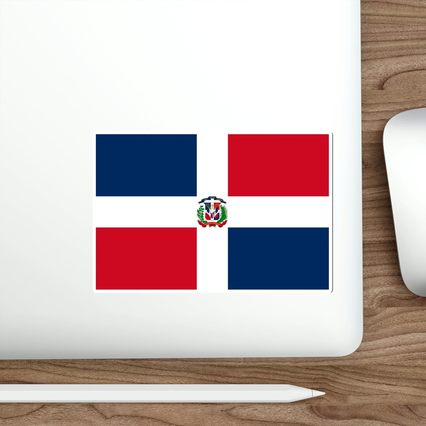 Flag of the Dominican Republic STICKER Vinyl Die-Cut Decal-The Sticker Space