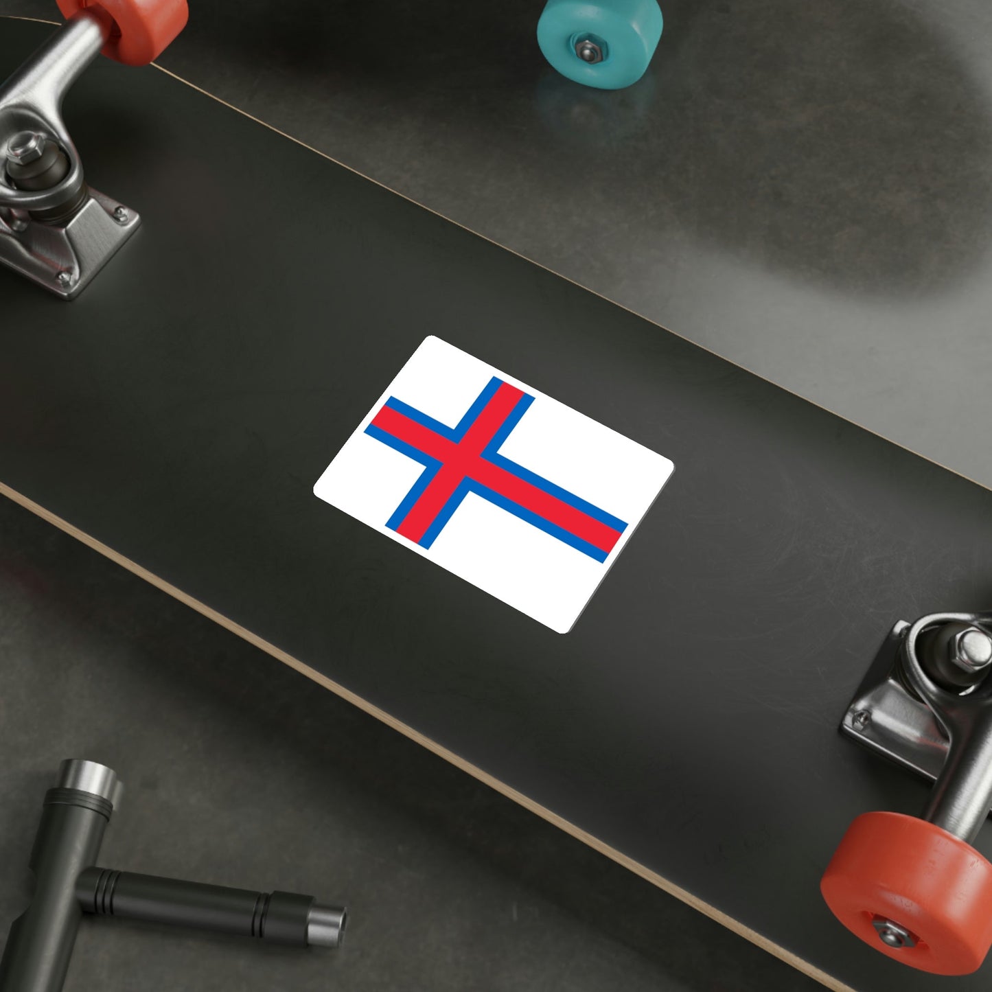 Flag of the Faroe Islands STICKER Vinyl Die-Cut Decal-The Sticker Space