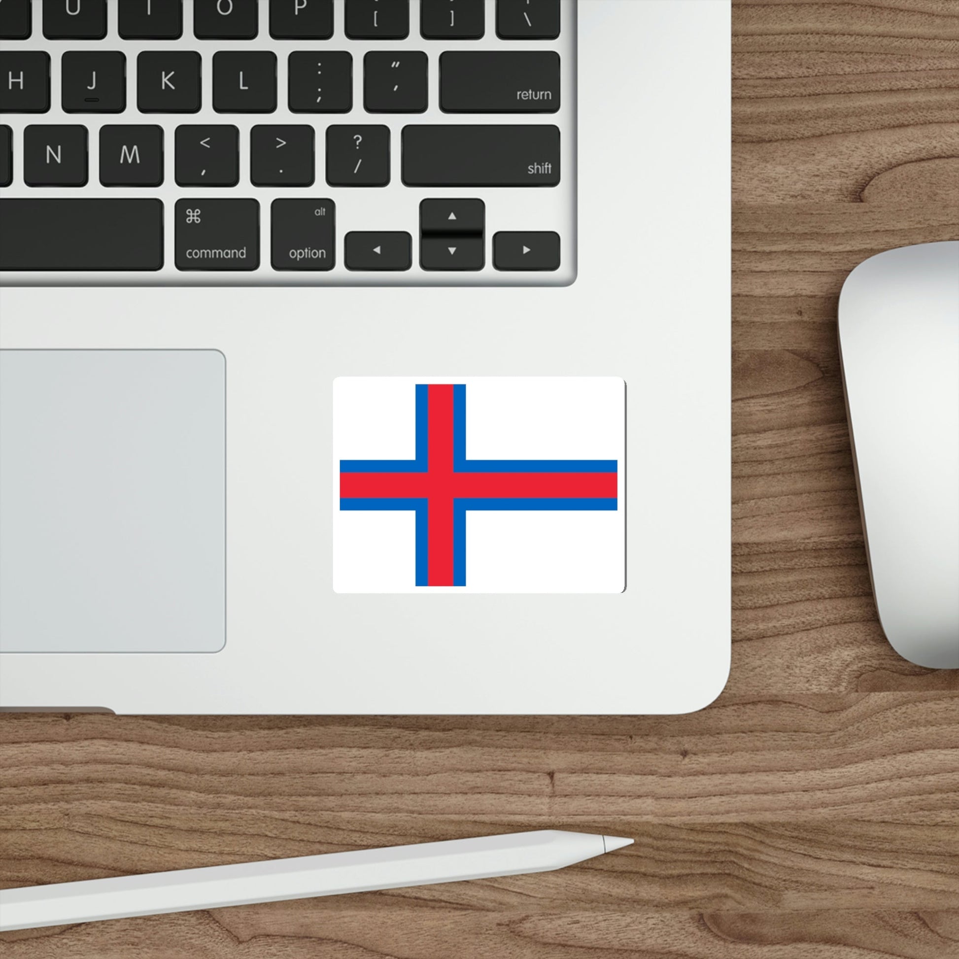 Flag of the Faroe Islands STICKER Vinyl Die-Cut Decal-The Sticker Space