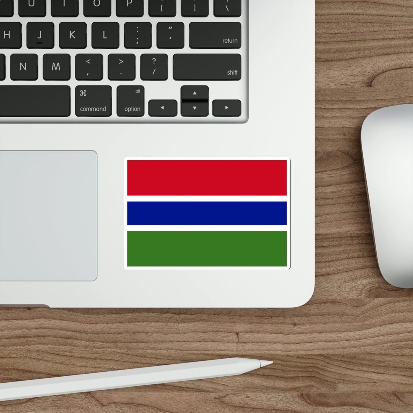 Flag of the Gambia STICKER Vinyl Die-Cut Decal-The Sticker Space