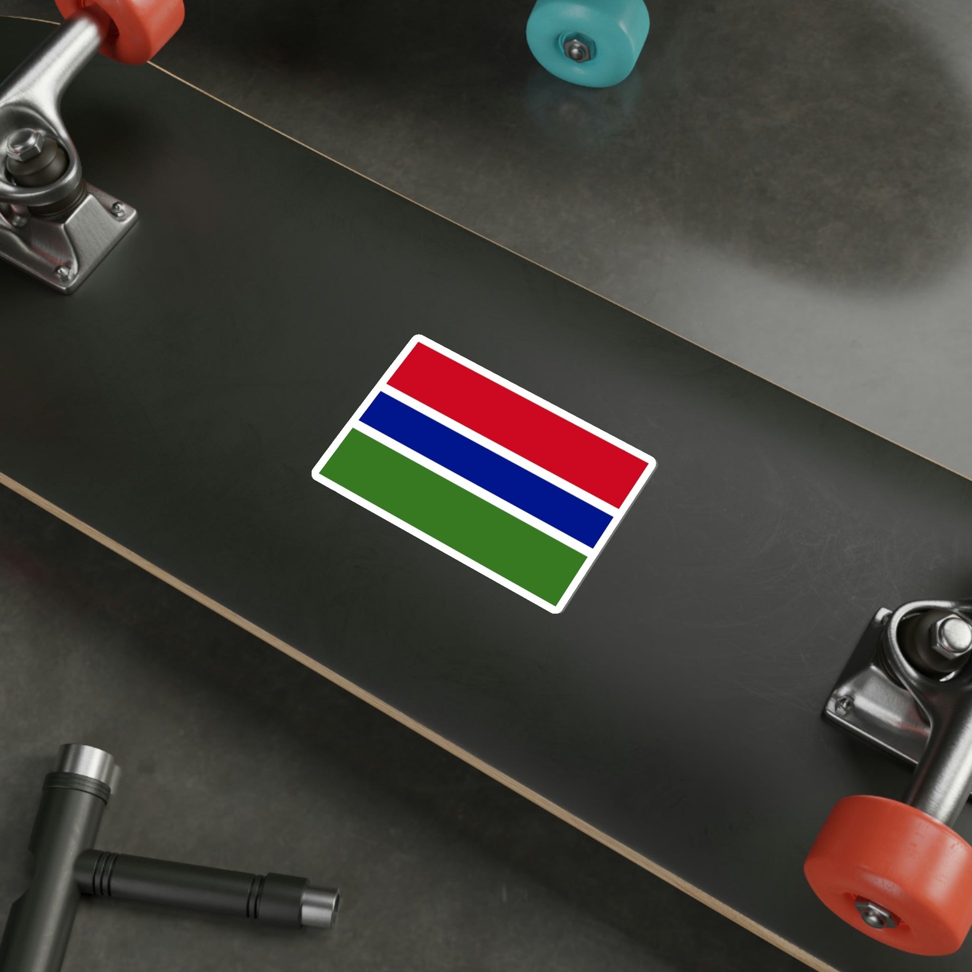 Flag of the Gambia STICKER Vinyl Die-Cut Decal-The Sticker Space