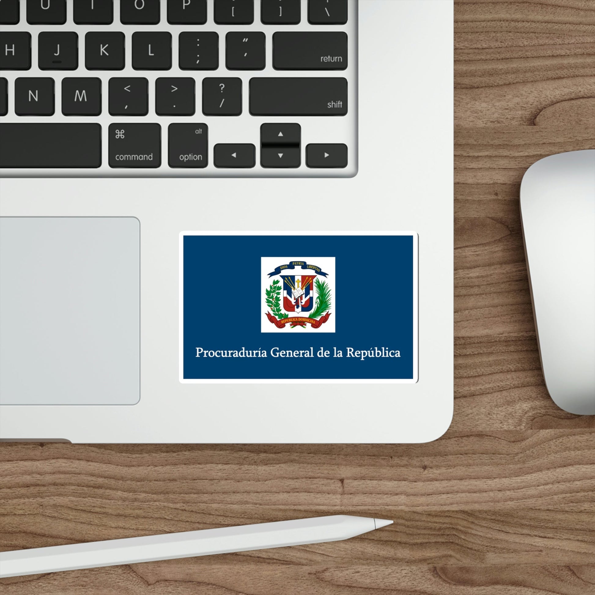 Flag of the General Prosecutor of the Dominican Republic STICKER Vinyl Die-Cut Decal-The Sticker Space