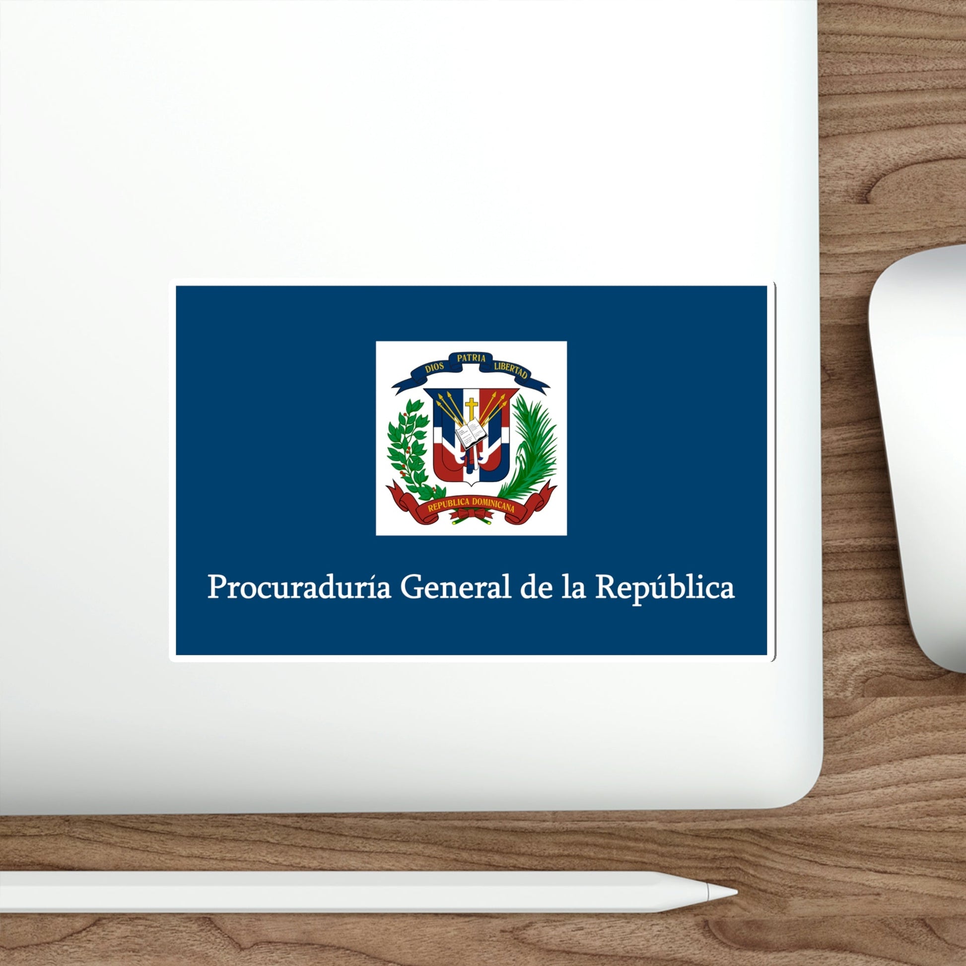 Flag of the General Prosecutor of the Dominican Republic STICKER Vinyl Die-Cut Decal-The Sticker Space