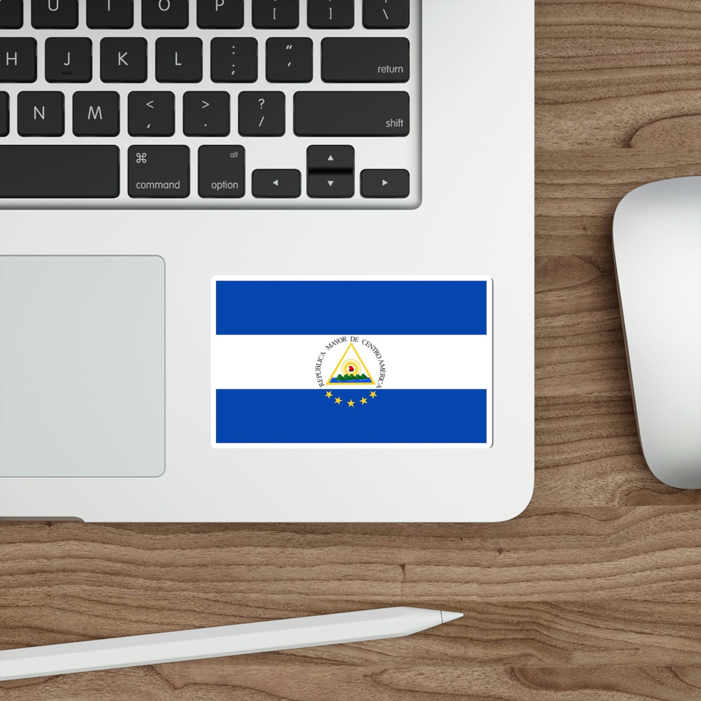 Flag of the Greater Republic of Central America (1898) STICKER Vinyl Die-Cut Decal-The Sticker Space