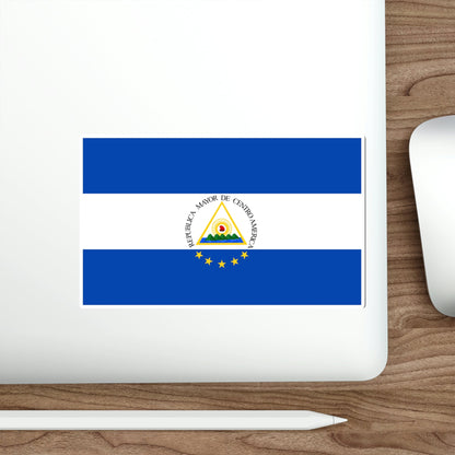 Flag of the Greater Republic of Central America (1898) STICKER Vinyl Die-Cut Decal-The Sticker Space