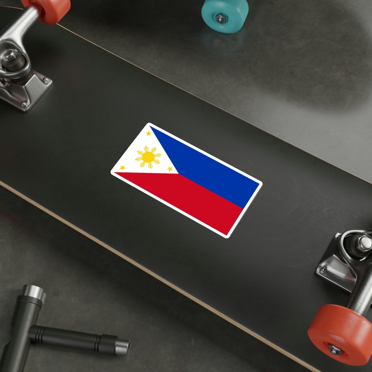 Flag of the Philippines STICKER Vinyl Die-Cut Decal-The Sticker Space