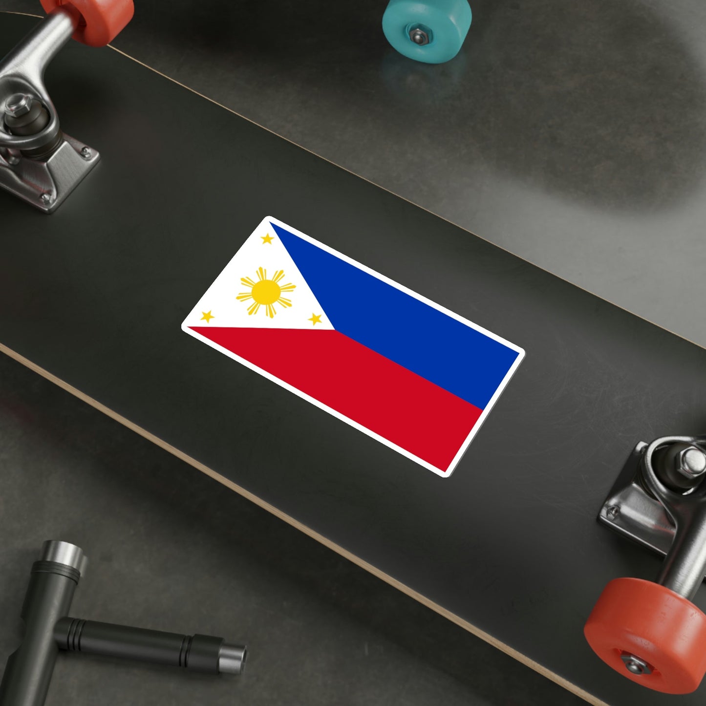 Flag of the Philippines STICKER Vinyl Die-Cut Decal-The Sticker Space