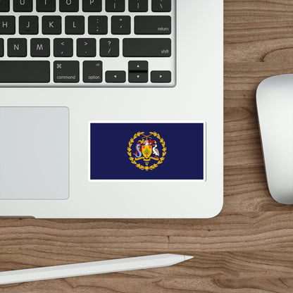 Flag of the President of Barbados STICKER Vinyl Die-Cut Decal-The Sticker Space